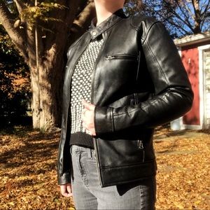 Black XS Genuine Leather Jacket